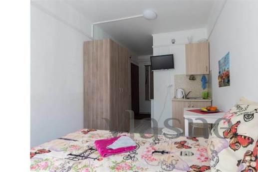 A cozy studio apartment is located in 5 minutes from m.Shodn