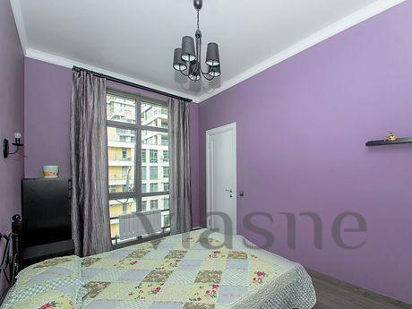 Light, comfortable, spacious apartment is equipped with mode
