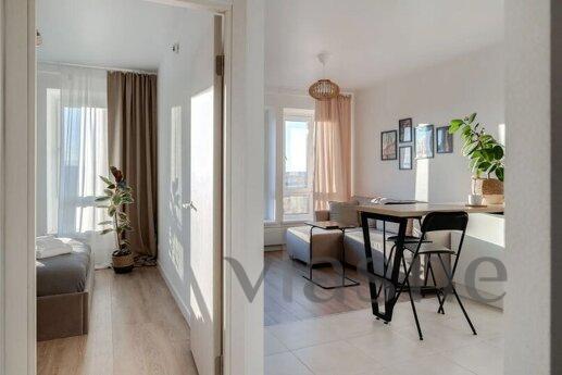 A cozy apartment is located in a new building of the Salarye