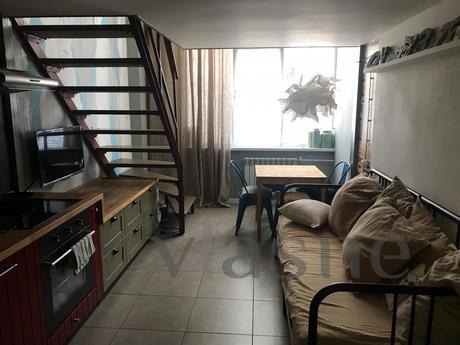 Photos are real! 2-level studio with designer renovation in 