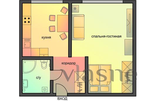 1 bedroom apartment on Smolenskaya (085), Moscow - apartment by the day