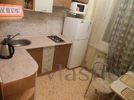 The apartment is located in the city center, furnished and a