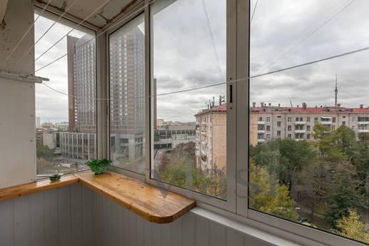 Bright apartment 1 minute from m.VDNH, Moscow - apartment by the day