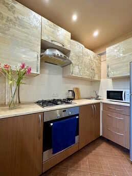 Daily rent 2-room semi-lux Ukrainian, Lahti, Zaporizhzhia - apartment by the day