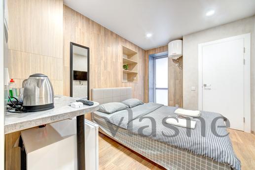 The apartment is listed at the address: st. Peremogi 1, metr